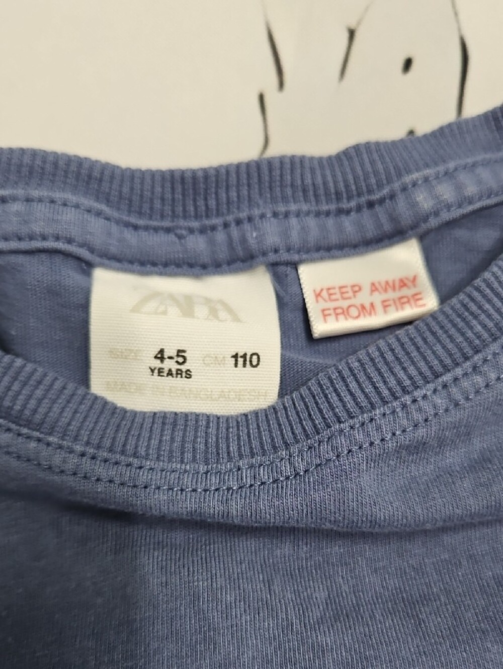 Zara Blue 'VAN RIDE' Graphic Tee - Picture 2 of 3